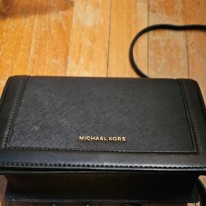 Michael Kors Black Leather Shoulder Bag